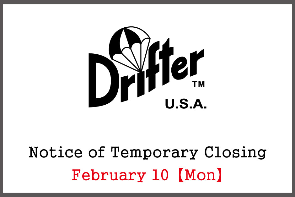 【Notice of Temporary Closing:February 10(Mon)】