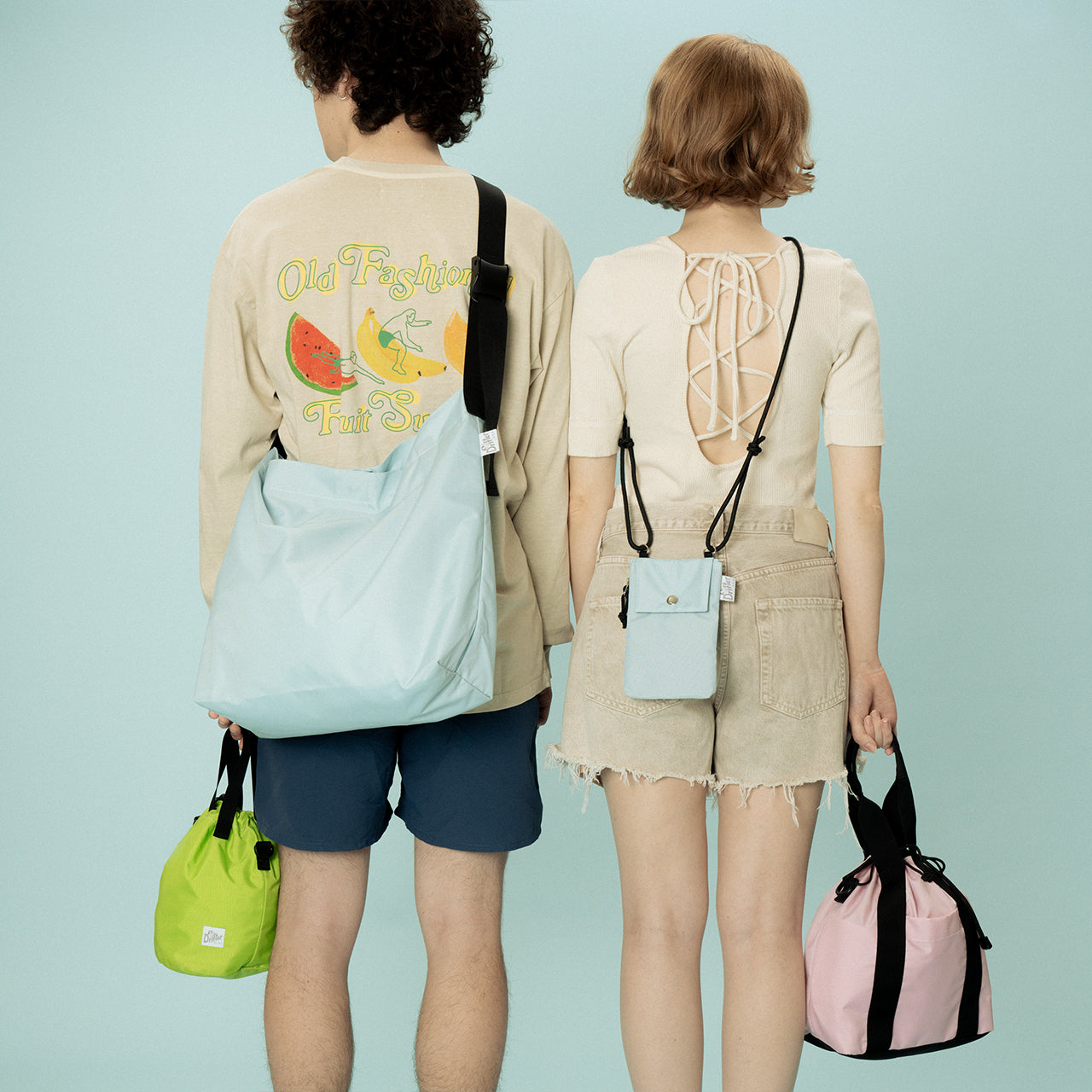 PLAIN SHOULDER BAG PASTEL